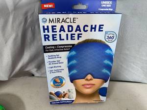 lot 235 image: New Miracle Headache Relief Cooling and Compression Mask