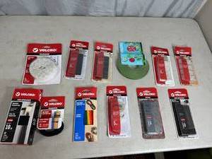 lot 250 image: New Velcro Strips, Rolls of Mounting Material, Plant Wrap, and More