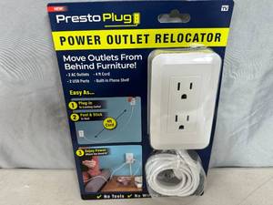 lot 297 image: New Presto Plug Outlet Extender