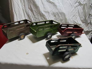 lot 158 image: Vintage Pressed Steel Utility Trailers