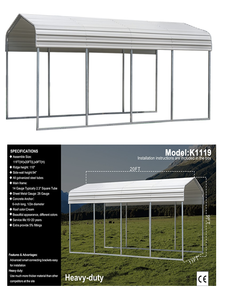 lot 51 image: K1119 Unused  11FTx19FT All Steel Carport