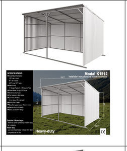 lot 53 image: K1912 Unused 20FTx12FT  Livestock Metal Shed