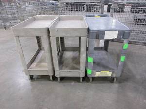 lot 608 image: RUBBERMAID, LIGHT DUTY, PLASTIC UTILITY CARTS