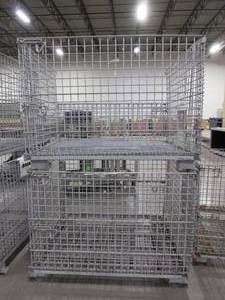 lot 643 image: U-LINE, COLLAPSIBLE, WIRE CONTAINERS