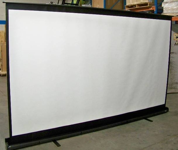 lot 17 image: Elite Screens F150NWH ezCinema Portable Front Projection  Home Theater  Movie Floor Screen (73.6 x 130.7)