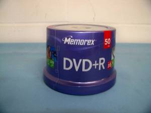 lot 107 image: (50) Memorex DVD-R Discs - NEW IN PACKAGING