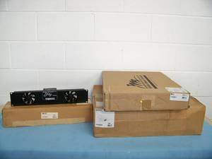 lot 106 image: Middle Atlantic Ultra-Quiet Two-Fan Panel UQFP-2, Universal Techbox UTB-A2-14 and 2SP Clamping Rack Shelf RC-2