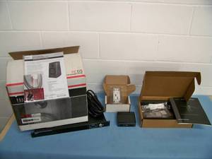 lot 123 image: PARTS  REPAIR items - Speaker, Mini PC, Antenna, Power DistributionCooling Unit, Wall Plate