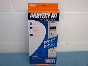 lot 115 image: TRIPP-LITE TLP608 6-Outlet Surge Suppressor Strip - NEW IN PACKAGING
