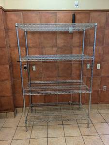 METRO COMMERCIAL 4-TIER STAINLESS STEEL SHELVING