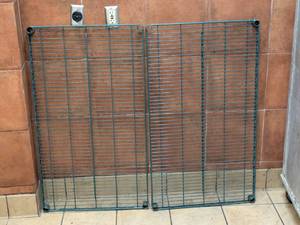 lot 100 image: (2) METRO STAINLESS STEEL SHELVING