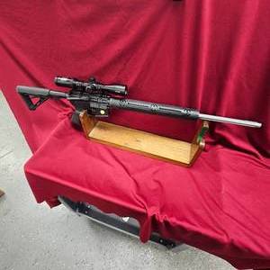 lot 86 image: 24 Fluted Palmetto State 223 AR15, As New, with AR.223 Calibrated Bushnell Scope