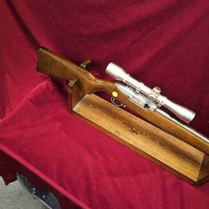 lot 87 image: Ruger Stainless 1022 Woodstock with 4x32 Stainless Scope