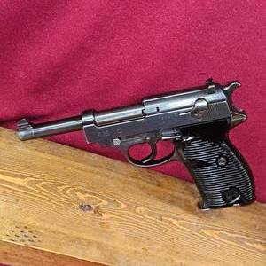 German, Real Deal, Walther P38 Marked BYF44 Original, Retainning Nazi Marks and Proof Marks, Serial Number 78642 with Coinciding Waffenamt Matching Numbers