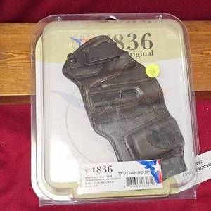 lot 78 image: As New Tagua Black Leather Holster wMag Pouch, Like New, In Box, ShieldHellcat