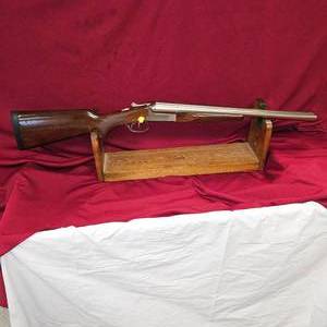 lot 16 image: Very Early Stoeger StainlessNickel Coach Gun, 12Ga, Walnut Stocks, Tuned for Cowboy Action Competition