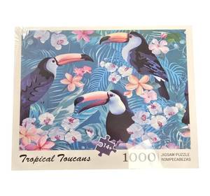 lot 24 image: Tropical Toucans 1000 Piece Jigsaw Puzzle