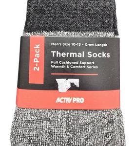 lot 31 image: ActivPro  (2)  ActivPro Thermal Socks 2-pack Mens Size 10-13