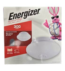 lot 43 image: Energizer   Motion-Activated LED Ceiling Light 300 Lumens