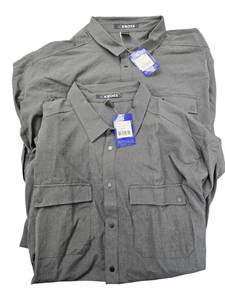 lot 55 image: Knoss 360 Performance   Mens  Long Sleeve Work Shirt Black (3XL & 2XL sizes)