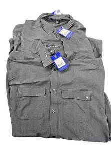 lot 56 image: Knoss 360 Performance   Mens  Long Sleeve Work Shirt Black ( L & M  sizes)