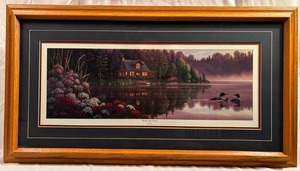 lot 7 image: Kim Norlien Framed Print Beside Still Waters