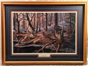 lot 13 image: Ken Zylla Framed Print Crow River Manor