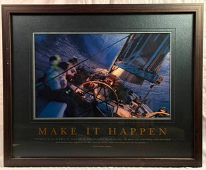 lot 17 image: Framed Motivational Poster