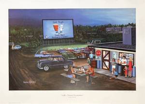 lot 29 image: Sandra Zylla-Rolf print A 60s Feature Presentation