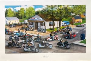 lot 30 image: Sandra Zylla-Rolf print Hog Heaven