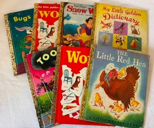 lot 60 image: 7 Vintage Little Golden Books