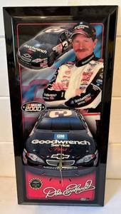 lot 63 image: NASCAR Dale Earnhardt Wall ClockPlaque