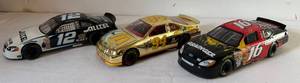 lot 65 image: NASCAR Ryan Newman, Bill Elliott and Greg Biffle Die-Cast Race Cars