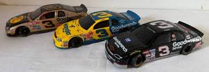 lot 66 image: NASCAR 3 Dale Earnhardt Sr. Die-Cast Race Cars