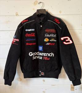 lot 71 image: NASCAR Dale Earnhardt Suede Goodwrench #3 Jacket