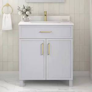 lot 49 image: Bilston 30 in Single Sink Vanity w White Top