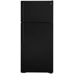 lot 9 image: 16.6 cu. ft. Top Freezer Refrigerator, Black