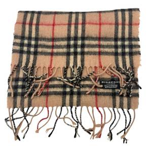 lot 21 image: Burberry Classic Nova Check Cashmere Scarf  Pre-Owned Retail $500