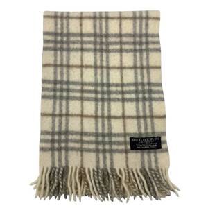 lot 22 image: Burberry London Classic Check Lambswool Scarf  Short & Narrow Style