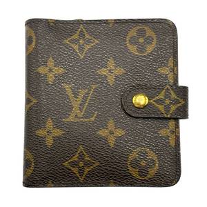 lot 39 image: Louis Vuitton Monogram Compact Zip Wallet with Snap Closure  Pre-Owned Retail $450