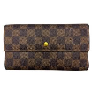 lot 36 image: Louis Vuitton Damier Ebene Long Wallet  Pre-Owned Retail $650