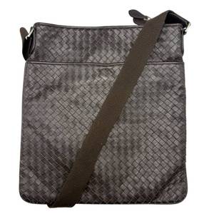 lot 15 image: Bottega Veneta Intrecciato Woven Leather Crossbody Bag Pre-Owned Retail $1,100