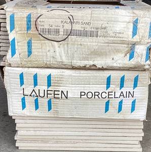 lot 78 image: Laufen Kalahari Sand 12 x 12 Porcelain Tile - approx. 45 sq ft