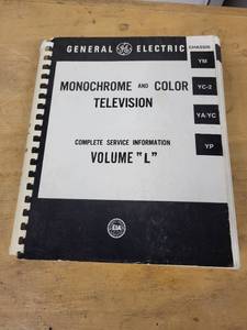 lot 35 image: General Electric Monochrome and Color TV Service Manual Volume L