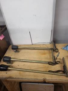 Set of 3 Vintage Drive-In Movie Theater Speakers with Mounting Arms