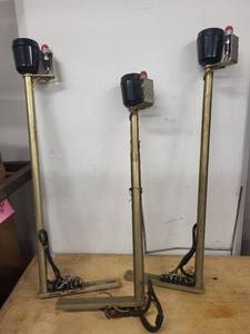 lot 88 image: Set of 3 Vintage Drive-In Theater Speaker Posts SD96471-01