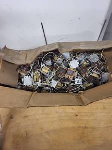 lot 90 image: Box of Vintage Automatic Electric Transformers Model R83-1675