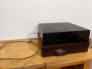 Garrard Zero 100C Vintage Turntable with Wood Plinth and Dust Cover