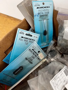 lot 110 image: Box of Vintage and Modern Electronic Parts and Components Assortment