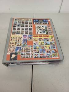 lot 12P image: Binder Collection of US Stamp Postcards with Comic Strip and Historical Themes
